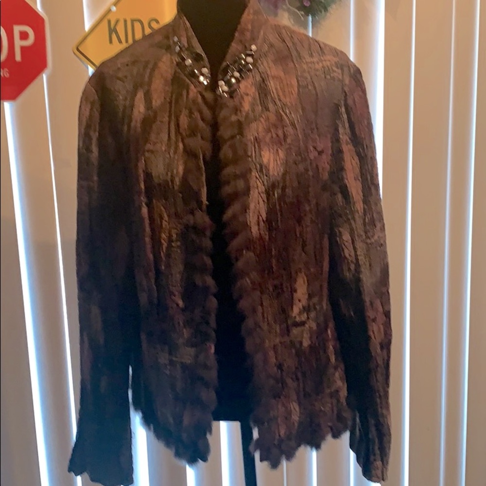Passion Concepts fur-trimmed dress jacket